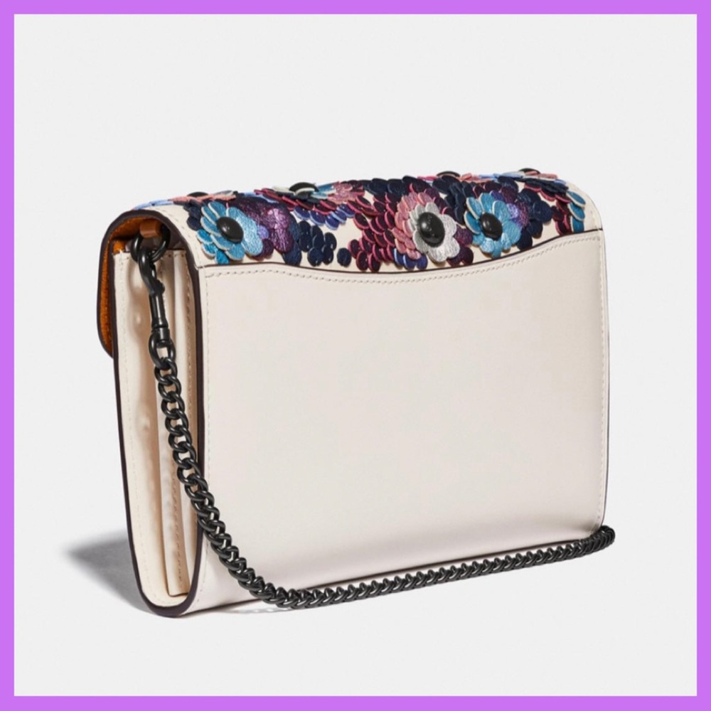 Coach Tabby Chain Clutch with Metallic Sequins NWT - Picture 5 of 13
